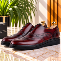 Chaussures Classiques en Cuir Démasquable - Semelle Extra-light AG-1132B