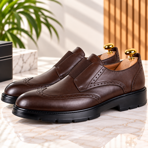 Chaussures Richelieu Homme Cuir Confortable et Légère 075M