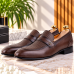 Chaussures de Ville Pour Homme 100% Cuir Marron AG-1437M