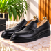 Chaussures Classiques 100% Cuir Noire - Semelle Extra-light AG-095NM