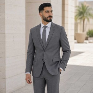 Costume gris pour homme – Élégance et qualité supérieure 04107