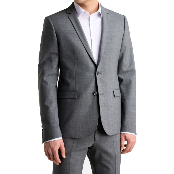 Costume homme gris élégant – Coupe moderne pour un look raffiné