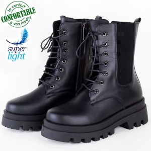 Boots pour Femme Confortable en cuir 22558N