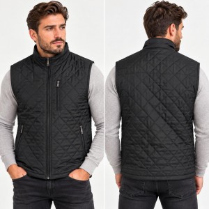 Gilet Homme Matelassé Noir – 2609N
