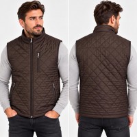 Gilet Homme Matelassé Marron – 2609R