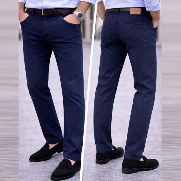 Pantalon Homme 5 Poches en Toile – Coupe Regular 1604 Pantalon Homme 5 Poches en Toile – Coupe Regular 1604