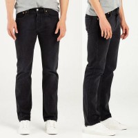 Pantalon Jeans Pour Homme en Noir Délavé JE-79