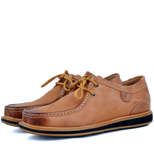 Chaussures Pour Homme confortables 100% cuir Tabac KW-037T