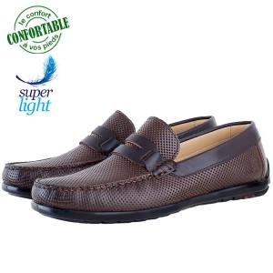 Mocassin Pour Homme Confortable 100% Cuir 081CM