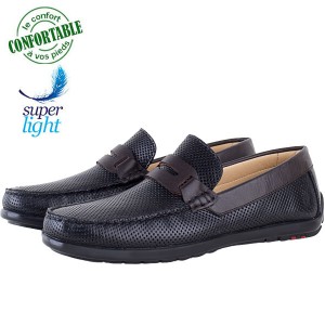 Mocassin Pour Homme Confortable 100% Cuir 081CN