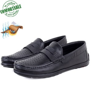 Mocassins Confortables Respirante 100% cuir KW-031NN