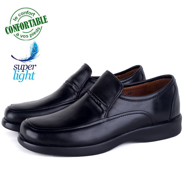 Chaussures Confortables Homme 100% Cuir Médical BT-511N