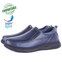 Chaussures Confortables Homme en Cuir Bleu - Ultra Légères et Élégantes 333B