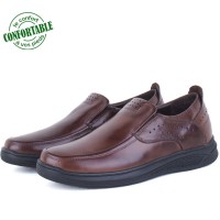 Chaussures Médicale Pour Homme 100% Cuir  EXTRA Confortable NJ-3072M