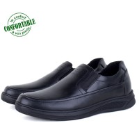 Chaussures Pour Homme 100% Cuir Médical Noir NJ-3005NN