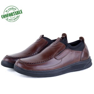 Chaussures Médicales Pour Homme 100% Cuir NJ-3024MM