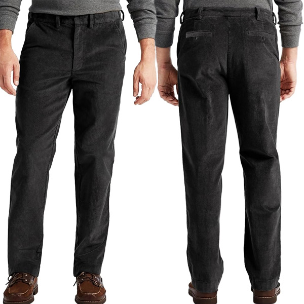 Pantalon Velours pour Homme Noir V532