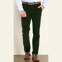 Pantalon Velours pour Homme Kaki Vert PV001