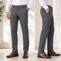 Pantalon Chino Pour Homme Gris LA-008