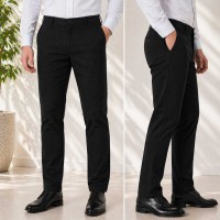 Pantalon Chino Pour Homme Noir CN007