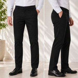Pantalon Chino Pour Homme Noir CN007