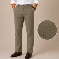 Pantalon Homme Élégant en Toile Piquée K1305