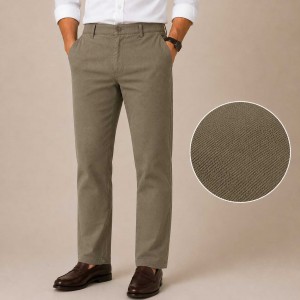Pantalon Homme Élégant en Toile Piquée K1305