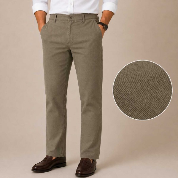 Pantalon Homme Élégant en Toile Piquée K1305 Pantalon Homme Élégant en Toile Piquée K1305