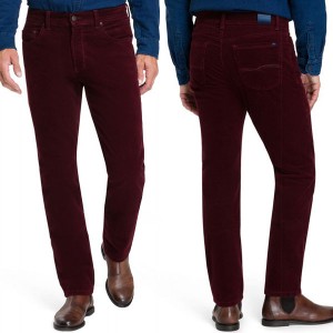 Pantalon Velours pour Homme Bordeaux V531