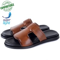 Sandales Homme en Cuir – Légère et Confortable 041T
