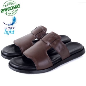 Sandales Homme en Cuir – Légère et Confortable 041M