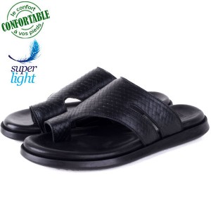 Sandales Homme Confort en Cuir – Ultra Légère 028N