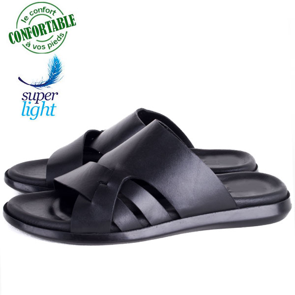 Sandales Homme en Cuir – Légère et Confortable 027N