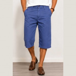Bermuda Homme Long Coupe Classique en Coton Léger L0406