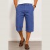 Bermuda Homme Long Coupe Classique en Coton Léger L0406 Bermuda Homme Long Coupe Classique en Coton Léger L0406