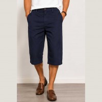 Bermuda Homme Long Coupe Classique en Coton Léger M0406