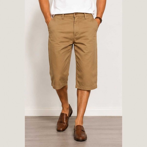 Bermuda Homme Long Coupe Classique en Coton Léger K0406