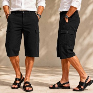 Bermuda Cargo Homme Toile Piquée N0306