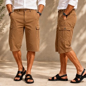 Bermuda Cargo Homme Toile Piquée T0306