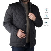 Veste Longue Matelassée pour Homme - Élégante et Chaude R232