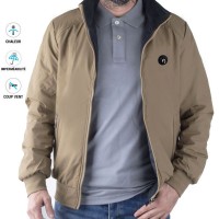 Veste pour homme double face Kaki et noir – Style réversible chic 886