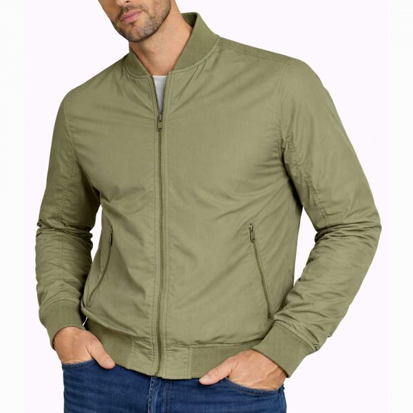 Veste Bomber Homme Zippée – Style Moderne 17426K