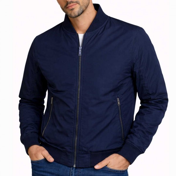 Veste Bomber Homme Zippée – Style Moderne 17426M