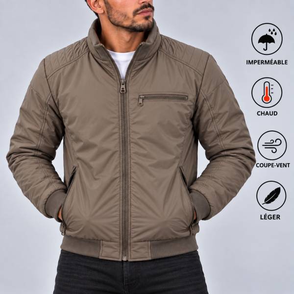 Blouson Homme Hiver Matelassé – Doublure Chaude B1709T Blouson Homme Hiver Matelassé – Doublure Chaude B1709T