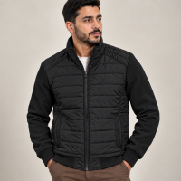 Blouson Homme Matelassé à Manches en Maille – 1606N