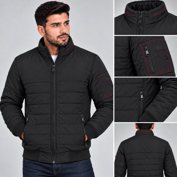 Blouson Homme Hiver Matelassé – Doublure Chaude B2309N Blouson Homme Hiver Matelassé – Doublure Chaude B2309N