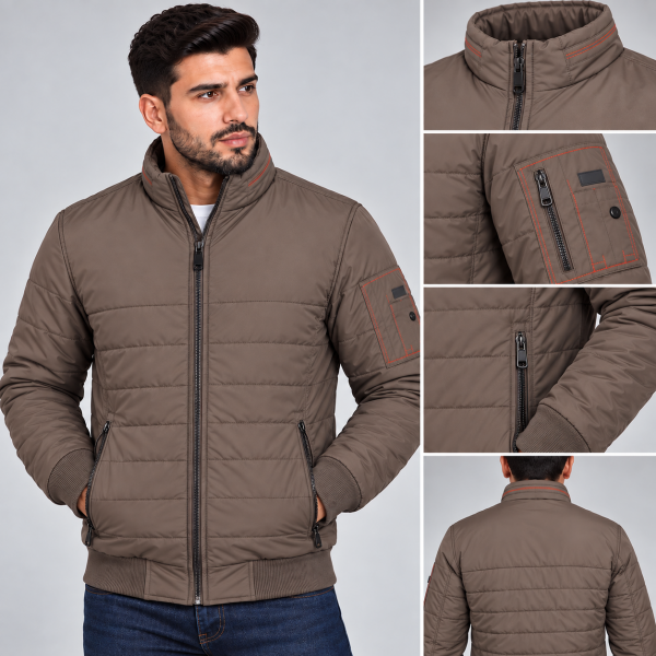 Blouson Homme Hiver Matelassé – Doublure Chaude B2309T Blouson Homme Hiver Matelassé – Doublure Chaude B2309T