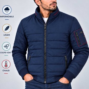 Blouson Homme Hiver Matelassé – Doublure Chaude B2309M