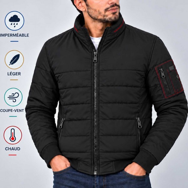 Blouson Homme Hiver Matelassé – Doublure Chaude 024H06N