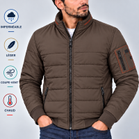 Blouson Homme Hiver Matelassé – Doublure Chaude B2309T
